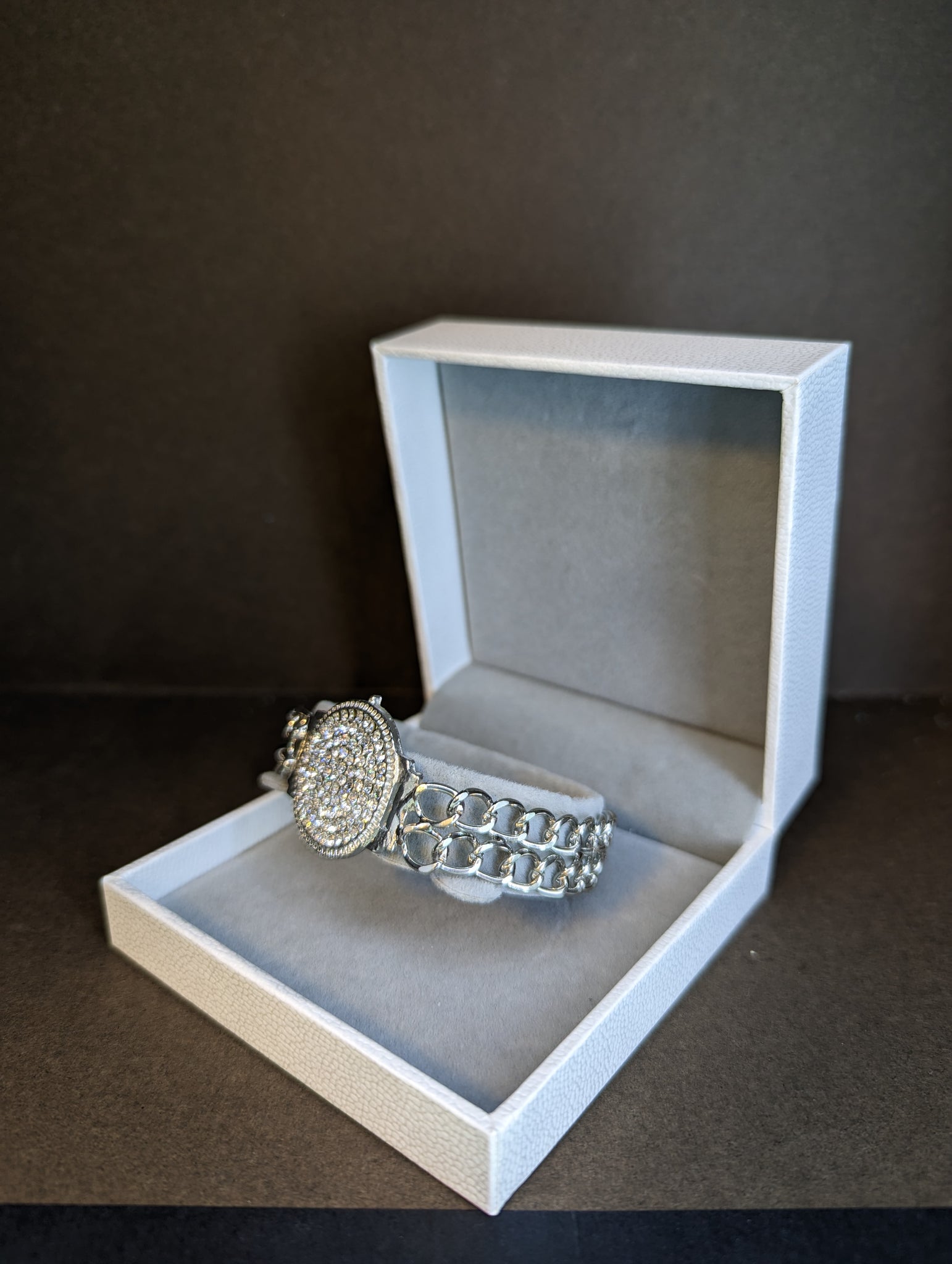 silver watch bracelet